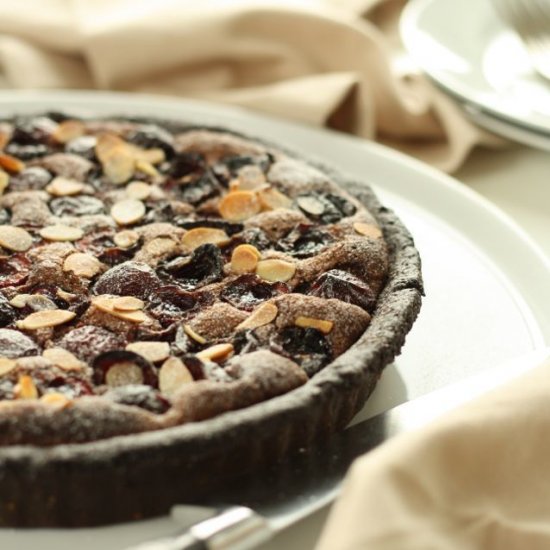 Cherry Chocolate Frangipane Tart