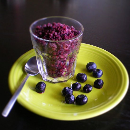 60-Second Blueberry Granita