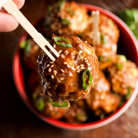 Asian Chicken Meatballs