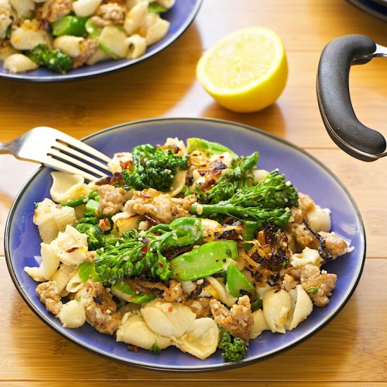 Broccolini Pasta with Truffle Oil