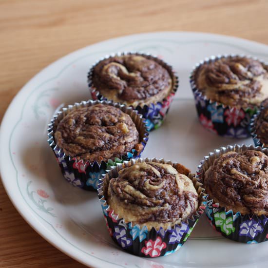 Nutella Banana Bread Muffins