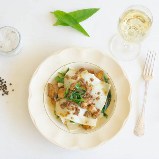 Wet & Wild Garlic Mushroom Lasagne