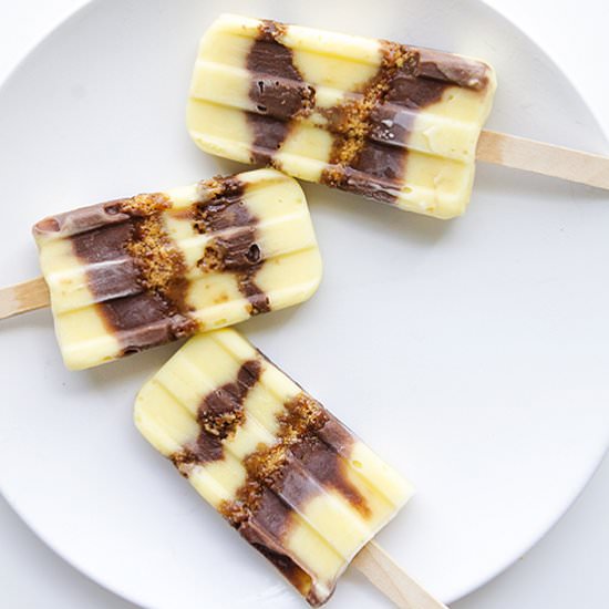 Butterfinger Pudding Pops