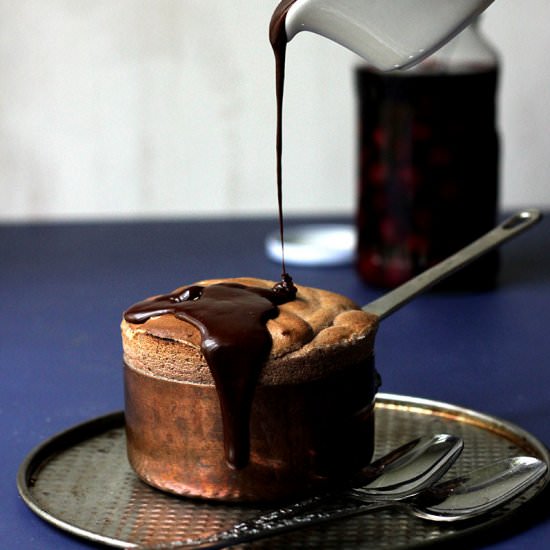 Chocolate Cherry Souffle