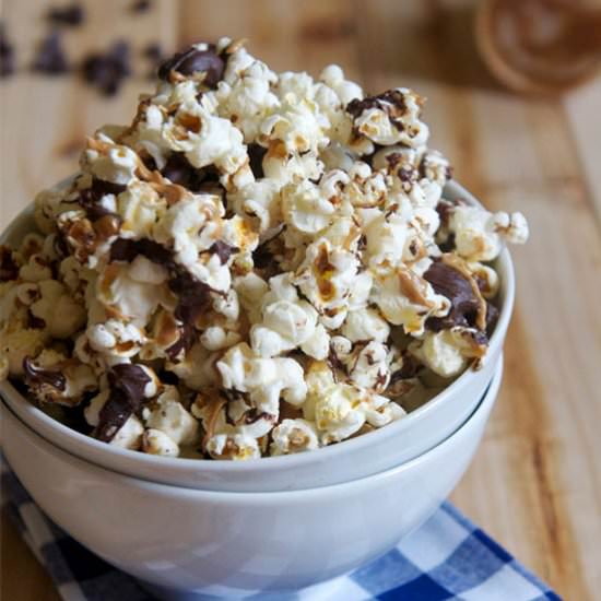 Chocolate Peanut Butter Popcorn