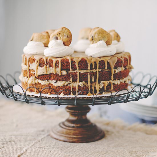 Chocolate Chip Cookie Layer Cake