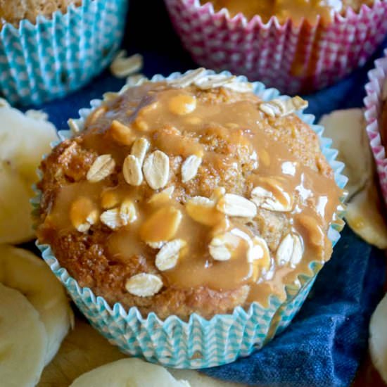 Apple Butter Banana Bread Muffins