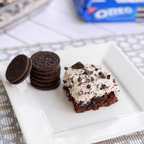 Cookies and Cream Oreo Brownies