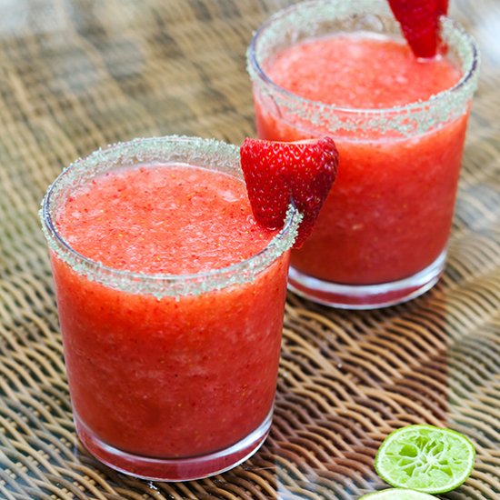 Strawberry Key Lime Margaritas