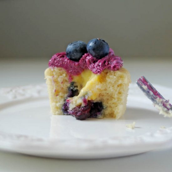 Blueberry & Lemon Cupcakes