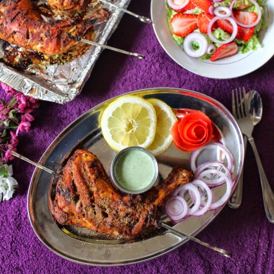 Easy Oven baked Tandoori Chicken