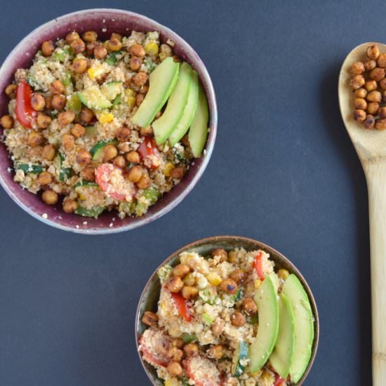 Chili Cauliflower Rice Bowl