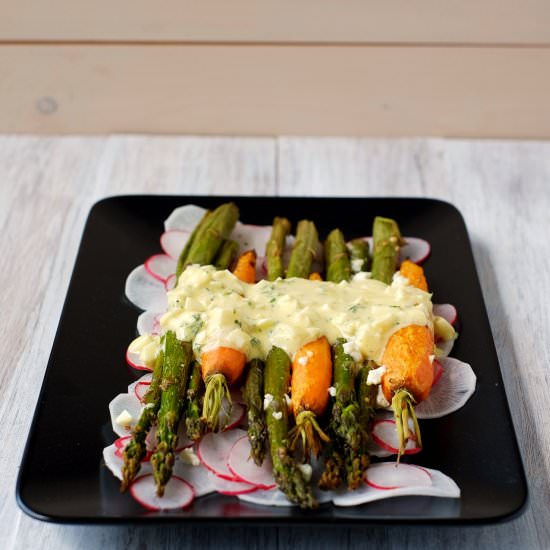 Roasted Asparagus – and Carrot Salad