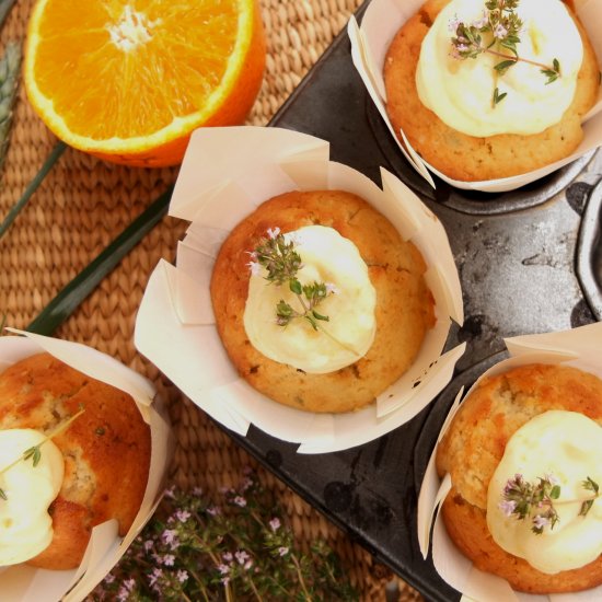 Thyme & Orange Cupcakes