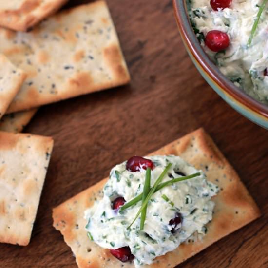 Goat Cheese Pomegranate Dip