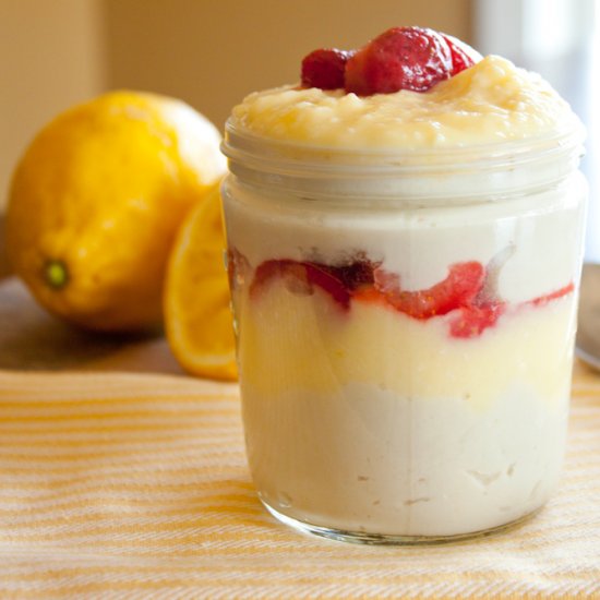 Lemon Curd Coconut Milk Pudding