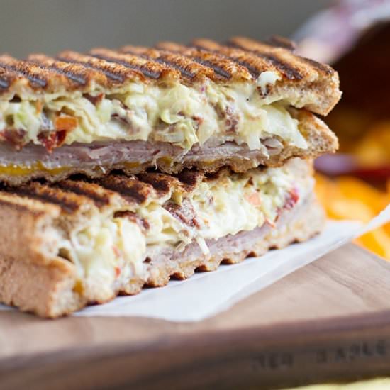 Roast Beef and Slaw Panini