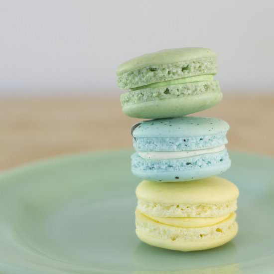 Spring-Colored Macarons