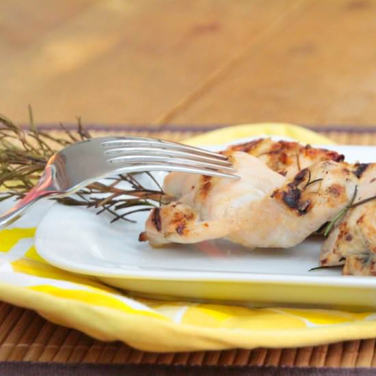 Grilled Rosemary Chicken Skewers