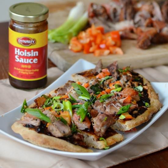 Duck Pizza with Hoisin and Scallion