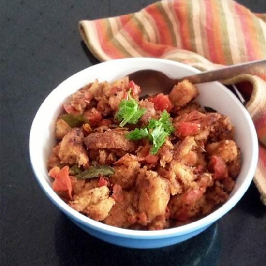 Bread Tomato Upma