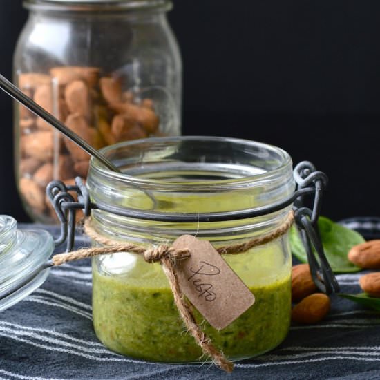 Spinach Almond Pesto