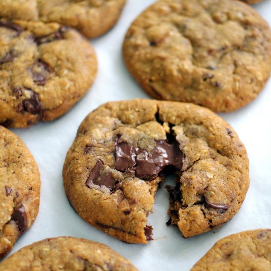 Espresso & chocolate oatmeal cookie