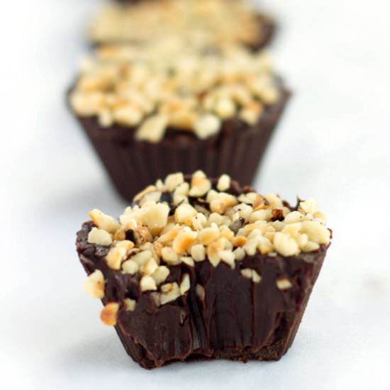 Chocolate Hazelnut Truffle Cups