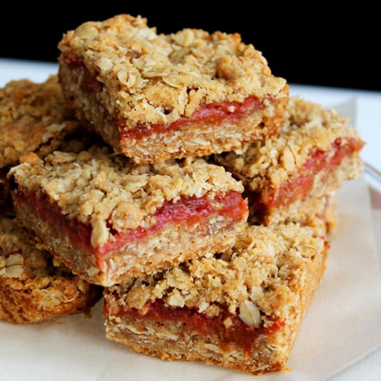 Rhubarb Oatmeal Squares