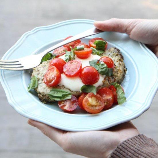 5-Ingredient Caprese Pork Chops