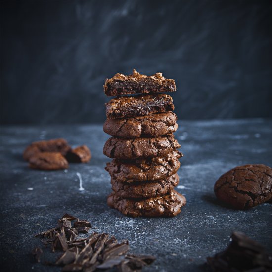 Intense chocolate cookies