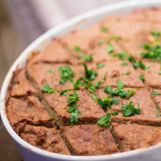 Kibbeh bil sanieh – Baked kibbeh