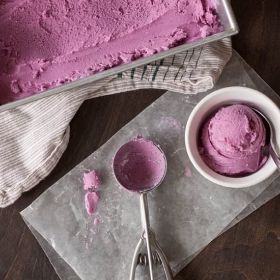 Blueberry Lemon Buttermilk Sherbet