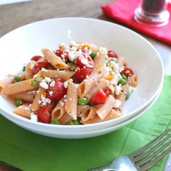 Summer Pasta Salad w/ Lite Dressing