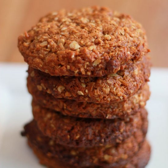 Healthy Anzac Biscuits