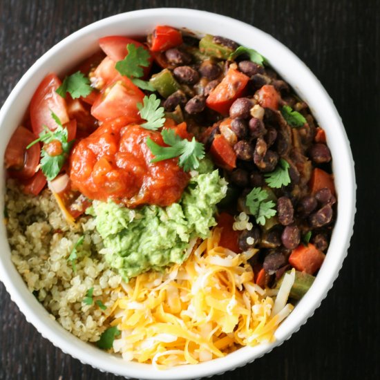 Black Bean Burrito Bowls