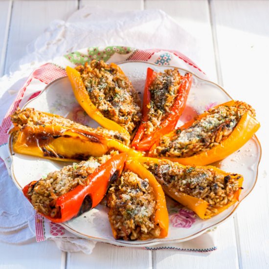 Baked Stuffed Peppers with Mushroom