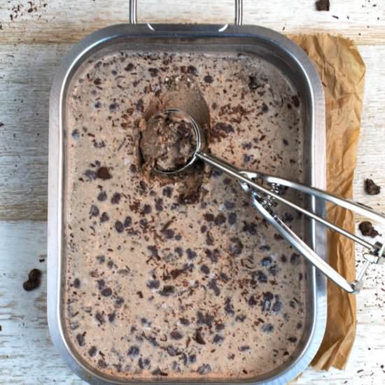 Homemade No-Churn Coffee Ice Cream