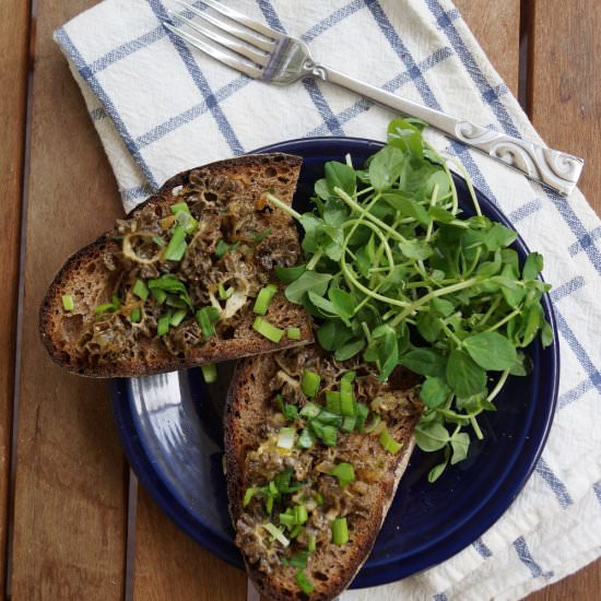 Morels on Toast