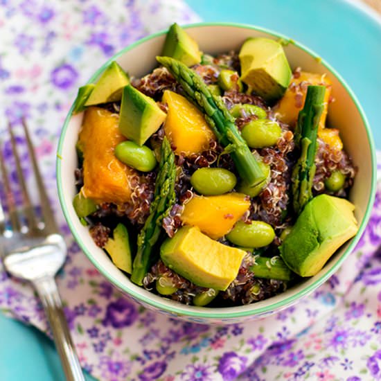 Asparagus Mango Quinoa Salad