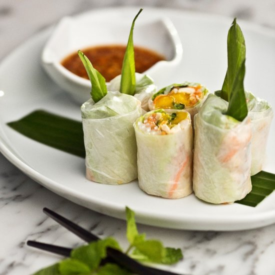 Fresh Spring Rolls with Chicken