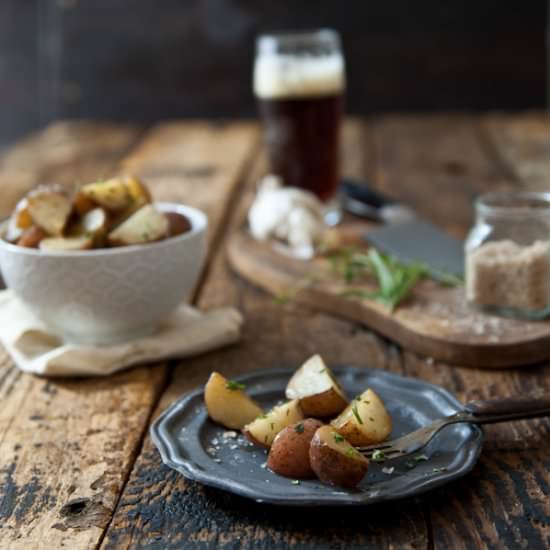 Garlic Herb Beer Butter Potatoes