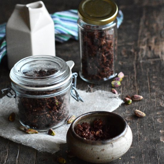 Chocolate, Cranberry & Pistachio Granola