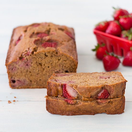 Roasted Strawberry Banana Bread