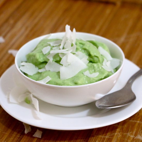 Coconut Green Tea Pudding