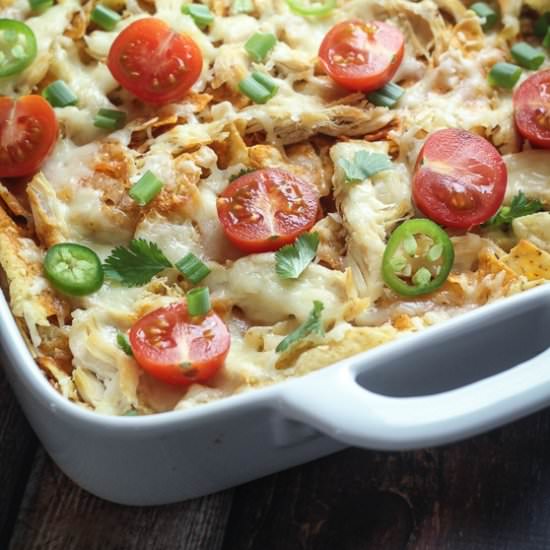 Chicken Chilaquiles Casserole