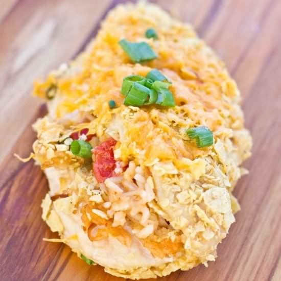 Spanish Rice Stuffed Chicken