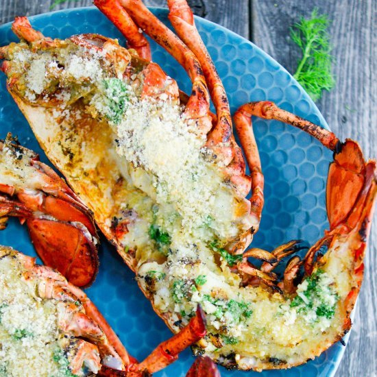 Grilled Lobster with Garlic Butter