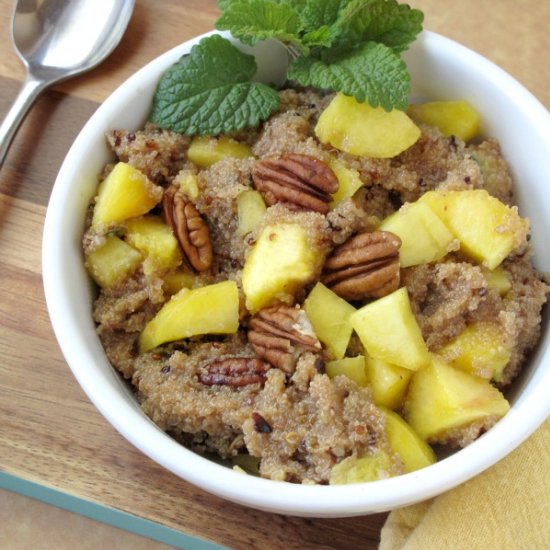 Ginger Peach Quinoa w Mango