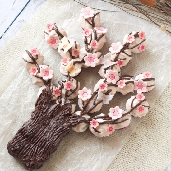 Spring Blossom Cupcake Tree